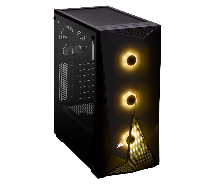 Corsair CC-9011166-WW Carbide Series SPEC-DELTA RGB Tempered Glass Mid-Tower ATX Gaming Case - Black - Zoom Image 3