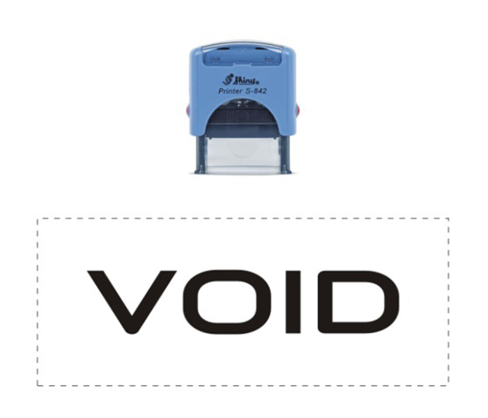 Shiny STV01 VOID Self-Inked Readymade Stamp - Zoom Image 1