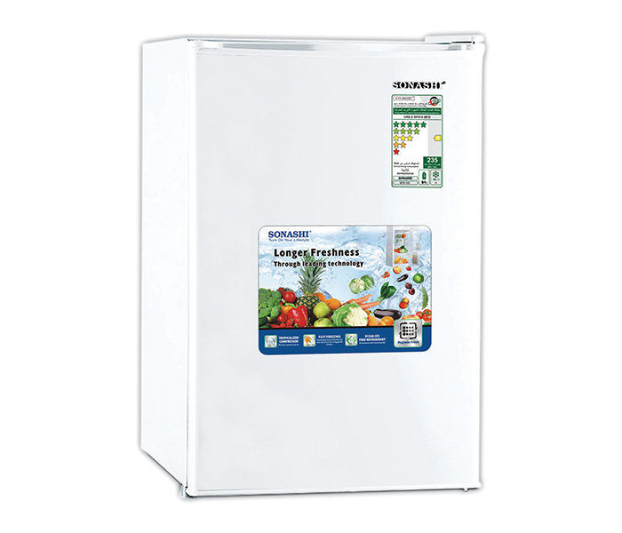 Sonashi SFD-100 100 Litre Single Door Refrigerator with Frost, White - Zoom Image 2