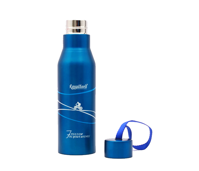 Royalford RF6605 450ml Stainless Steel Vacuum Bottle - Blue - Zoom Image 1