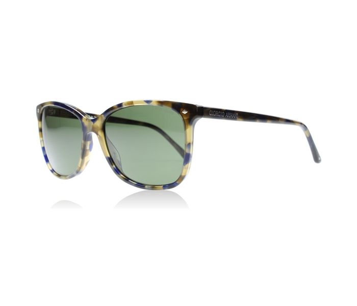 Giorgio Armani 0AR 8059 541131 Wayfarer Tortoise Frame & Green Mirrored Sunglasses for Unisex - Zoom Image 2