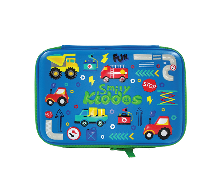 Smily Kiddos SK11001004 Double Compartment Pencil Case - Blue - Zoom Image 4