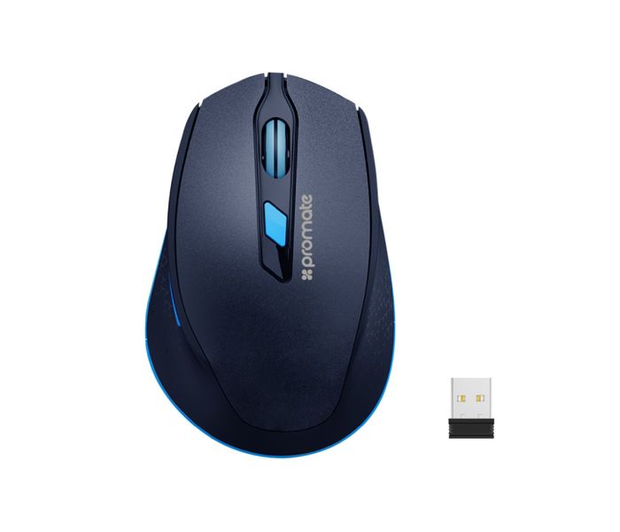 Promate Clix-6 Ergonomically Designed 2.4GHz Wireless Mouse, Blue - Zoom Image 8