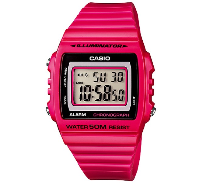 Casio W-215H-4AVDF (CN) Mens Sports Watch Pink - Zoom Image