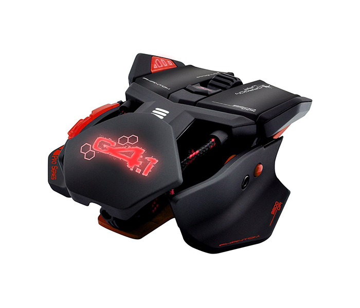 Dragon War G4 Phantom 9500 DPI Laser Gaming Mouse with Macro - Red - Zoom Image 2