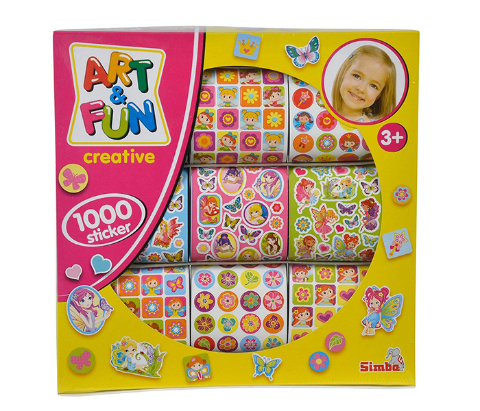 Simba 106304174 1000 Art & Fun Stickers For Girls - Zoom Image 1