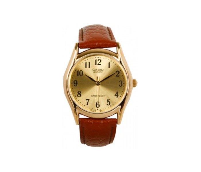 Casio MTP-1094Q-9B (CN) Mens Analog Watch Brown and Gold - Zoom Image 2