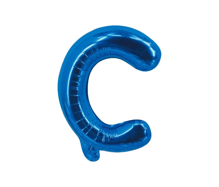 Party Time C-B-803249 Letter C 16 Inch Foil Balloon Blue - Zoom Image