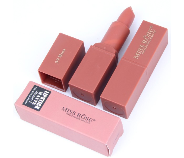 Miss Rose 7301-035M48 Matte Finish Velvet Waterproof Lipstick 39 Muss - Zoom Image