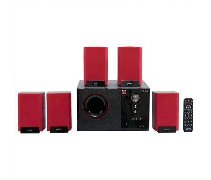 Clikon CK806 5.1 Multimedia Speaker Red & Grey - Zoom Image