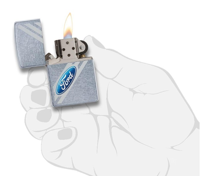 Zippo 29577 Ford Lighter Silver - Zoom Image 2