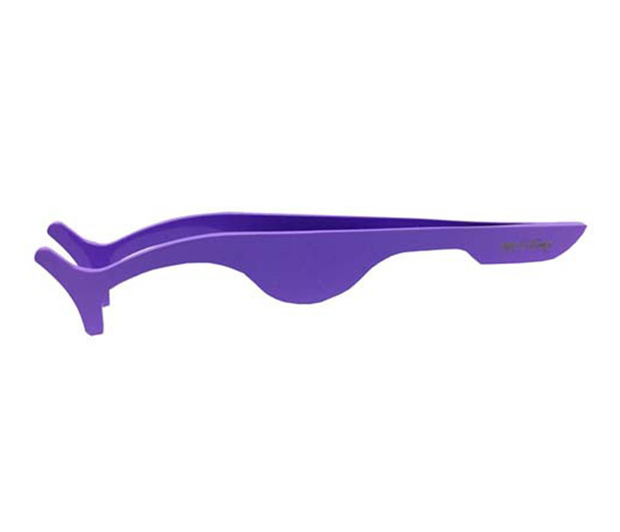 Tips & Toes TT-036PL Stainless Steel Eyelash Tweezers - Purple - Zoom Image 4