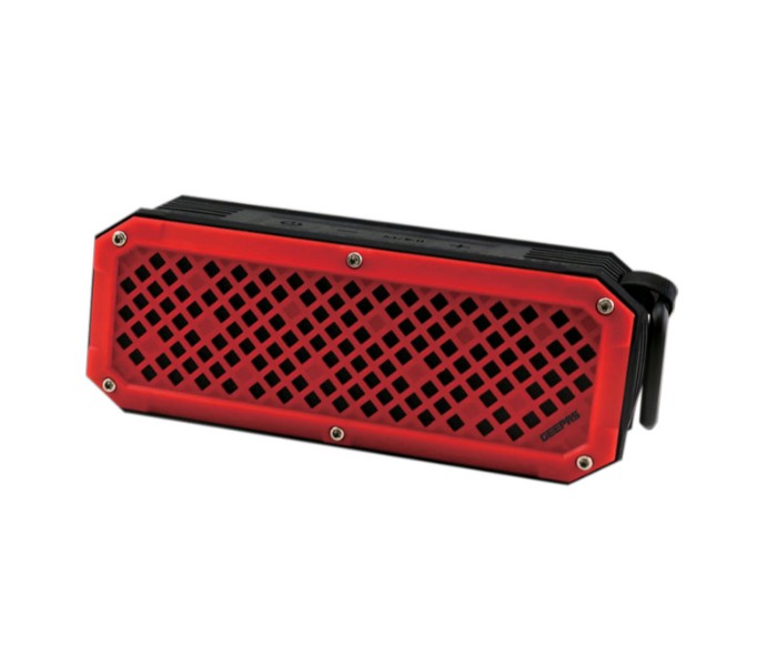 Geepas GMS8591 Rechargeable Bluetooth Speaker Black and Red - Zoom Image