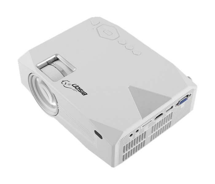 Bison BS-700 HD LED Wireless Entertainment Projector White - Zoom Image 3