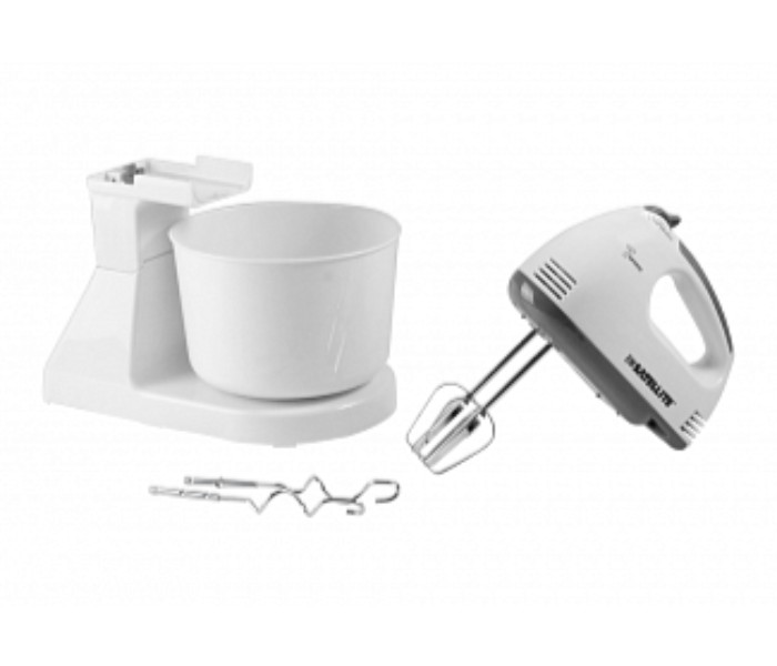 BM Satellite BM-342 2.0 Liter Hand Mixer With Bowl 130 Watts White - Zoom Image 3