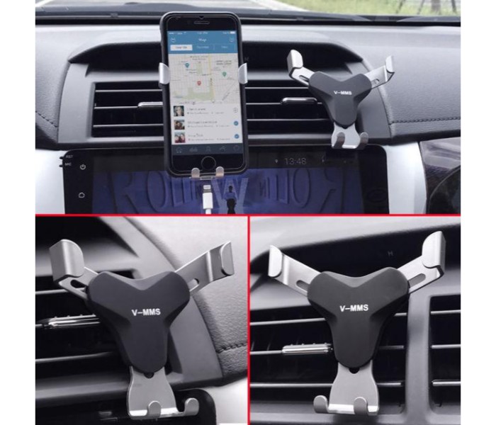 Universal Gravity Metal Air Vent High Quality Car Mount Mobile Holder for all Smartphones V-MMS - Zoom Image 2