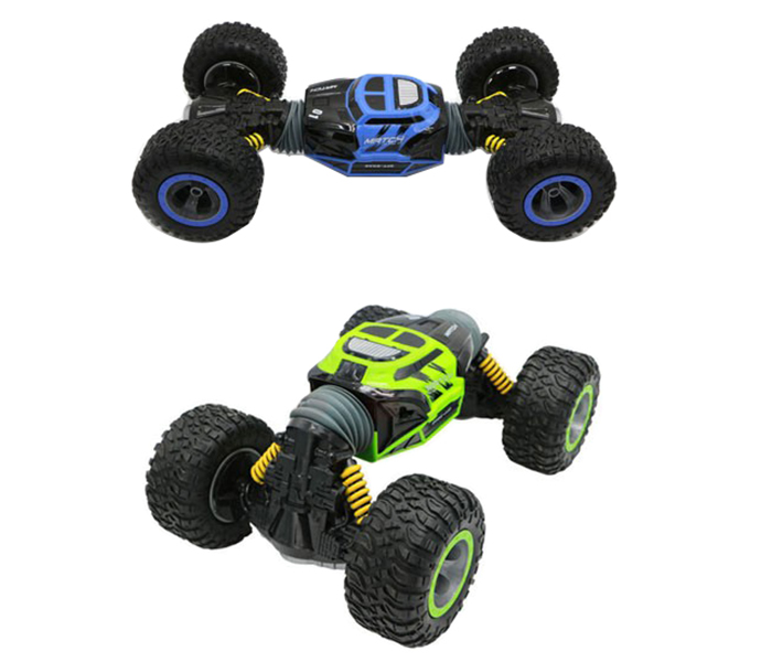 UD2168A Double Sided RC Stunt Car Green and Blue - Zoom Image 3