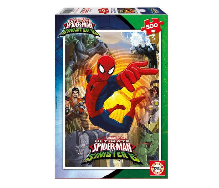 Educa 17155 500 Spider Man vs SIN Multi Color - Zoom Image 2