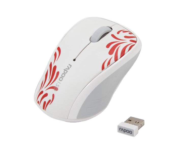 Rapoo 3100P 5GHz Wireless Optical Mouse - Milky White - Zoom Image 2