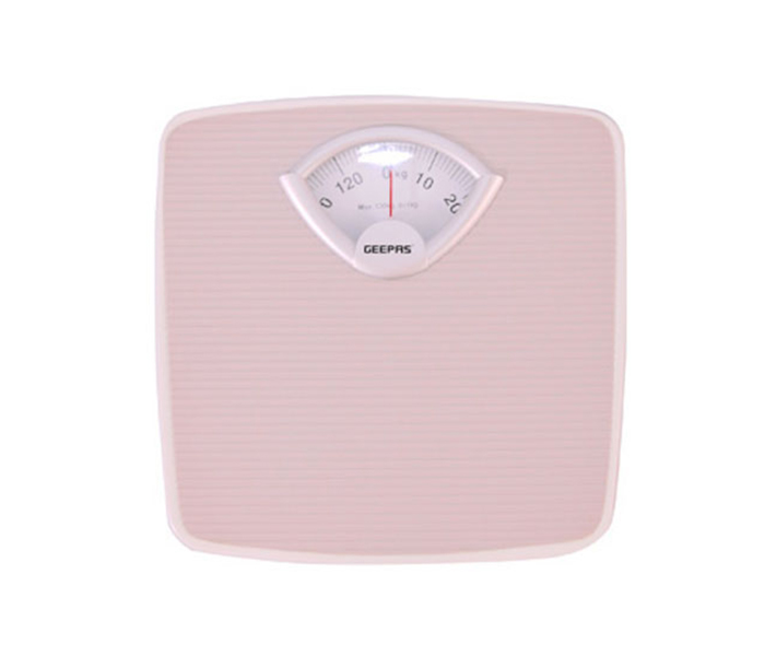 Geepas GBS4198 Mechanical Weighing Scale with Analog Display - Pink - Zoom Image