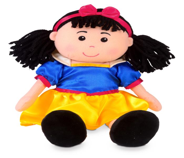 Fiesta Crafts T-2774 Snow White Rag Doll Blue & Yellow - Zoom Image 1