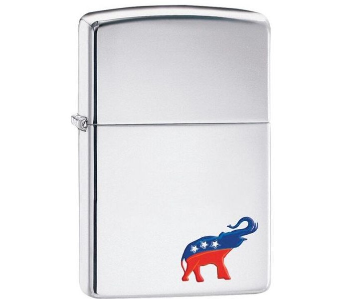 Zippo 29072 Republican Lighter Silver - Zoom Image