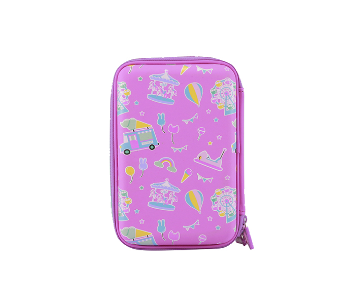 Smily Kiddos SK11001040 Hardtop Triple up Pencil Case - Pink - Zoom Image 2