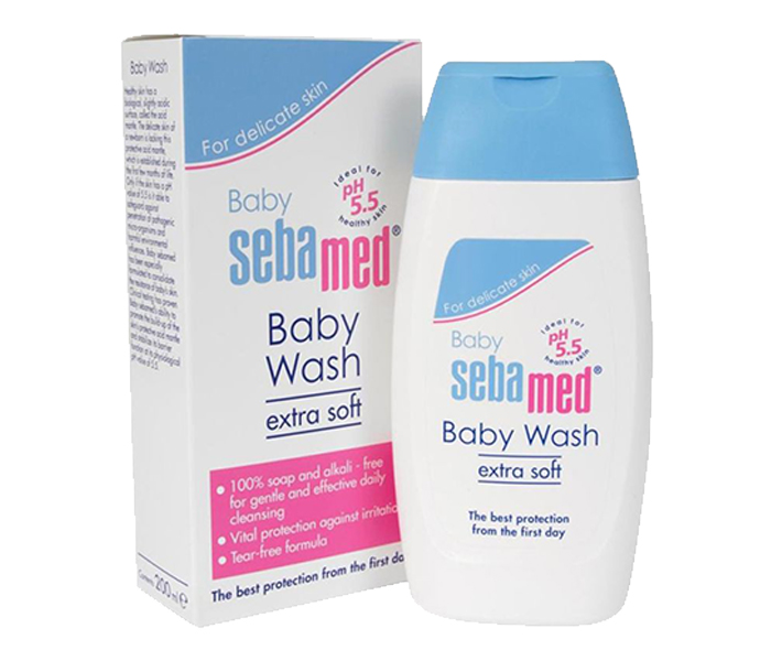 Sebamed N21122282A Baby Wash - 200ml, White - Zoom Image