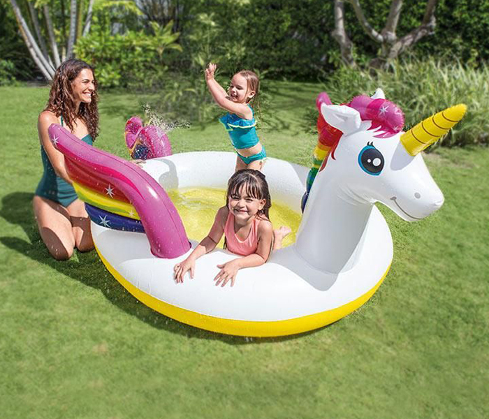 Intex ZX-57441 272 x 193 x 104CM Mystic Unicorn Spray Pool - Zoom Image 1