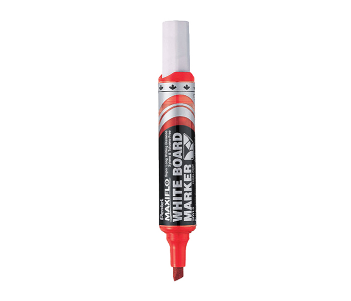 Pentel PE-MWL6-B White Board Marker with Medium Chisel Tip - Red - Zoom Image 2