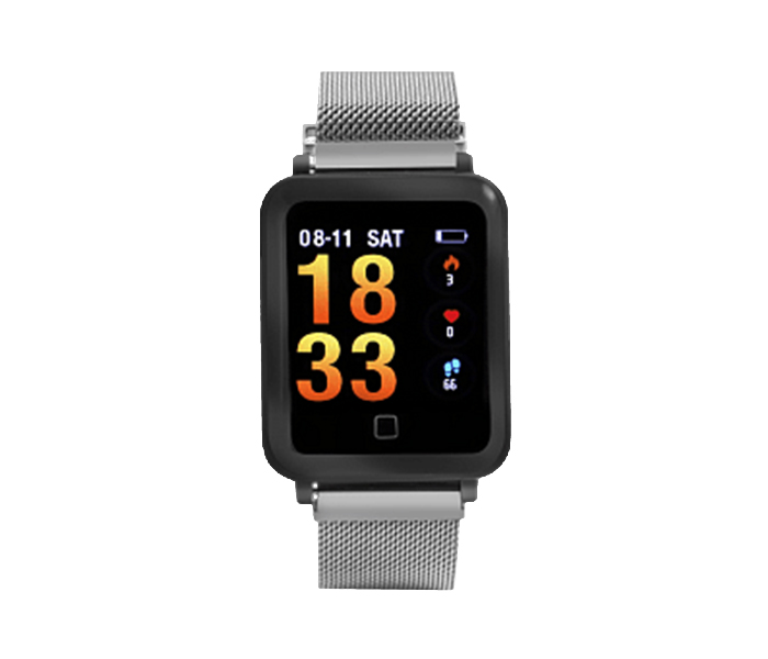 BSNL N-100 Fitness Smart Watch, Silver - Zoom Image 1