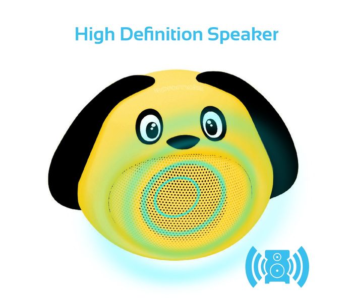 Promate Snoopy Mini High-Definition Wireless Dog Speaker - Yellow - Zoom Image 1