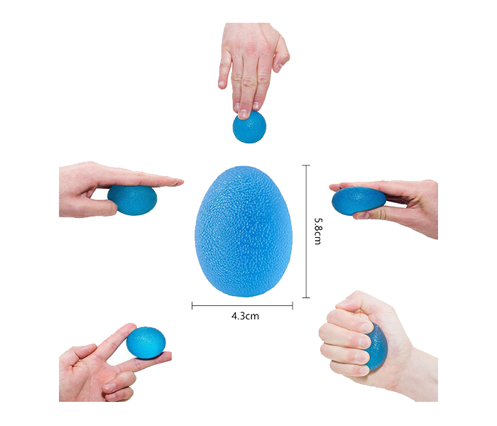 Firtrite EA79A2 Silicon Wrist Exerciser Massage Ball - Blue - Zoom Image 1