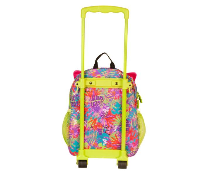 Okiedog 86014 Wildpack Junior Trolley Owl W-Eva Front Size M For Unisex Pink And Green - Zoom Image 1