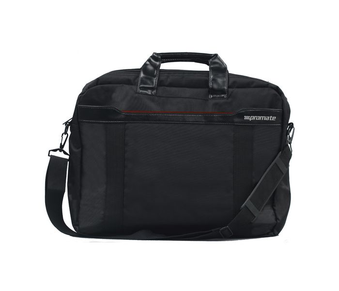 Promate Solo-MB 15.6 inch Superior Quality Design Messenger Bag, Black - Zoom Image 5