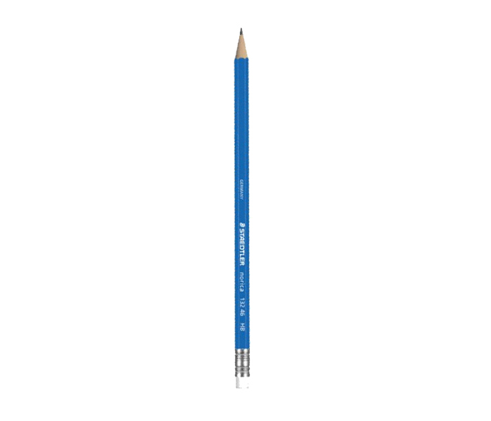 Staedtler ST-132-46-HB Pack of 12 Norica Pencil with Eraser - Blue - Zoom Image 3