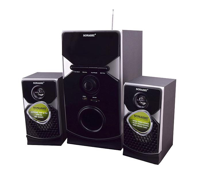 Sonashi SHS-7084-USR 2.1 Channel Speaker with USB, SD Card, FM, Remote & MP5 Function - Zoom Image 1