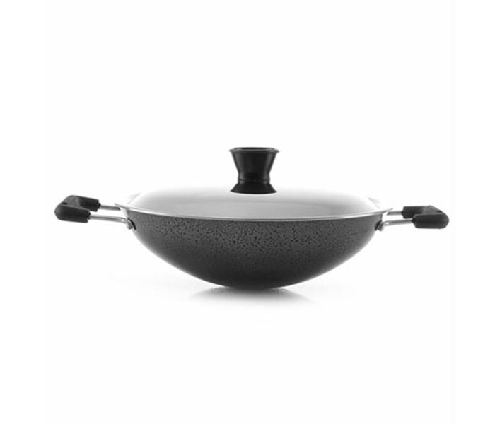 Royalford RF4952 22 cm Appam Pan with Lid - Black - Zoom Image 2