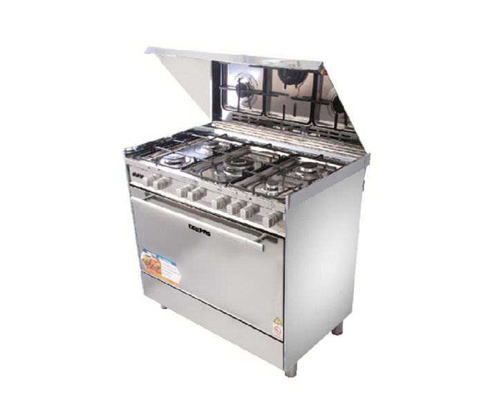 Geepas GCR9061FPSRC 5 Burner Freestanding Gas Cooking Range with Full Safety - Zoom Image