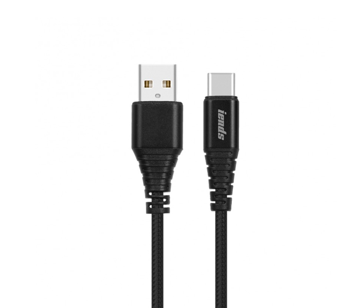 Iends IE-CA925 Nylon Braided Type C USB Cable for Type C Devices 1 M - Black - Zoom Image 2