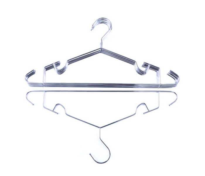 Royalford RF2575 Metal Hangers with Extra Hooks - 6 Pieces - Zoom Image 1