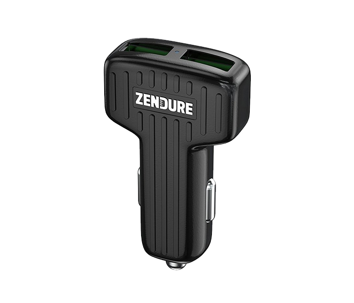 Zendure ZDACCQC-b 30W Dual USB Port Car Charger with QC 3.0 - Black - Zoom Image 3