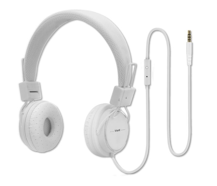 Promate Vent Over the Ear Headphone with Built-in Microphone, White - Zoom Image 7