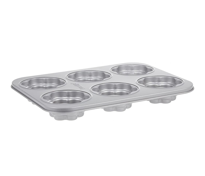 Prestige PR46638 Bakemaster 2 Flower Cakelette Pan, Grey - Zoom Image 3