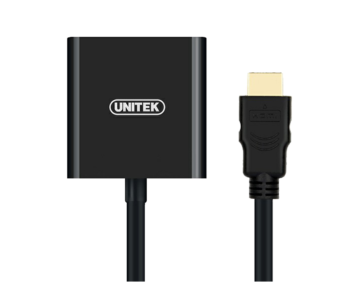 Unitek Y-6333 HDMI to VGA Converter - Black - Zoom Image 2