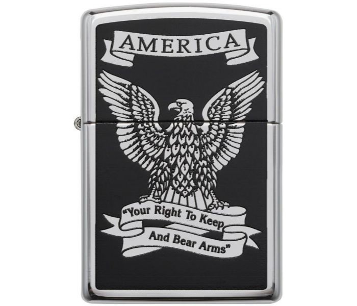 Zippo 28290-000009 250 American Eagle Lighter Black and Silver - Zoom Image 4