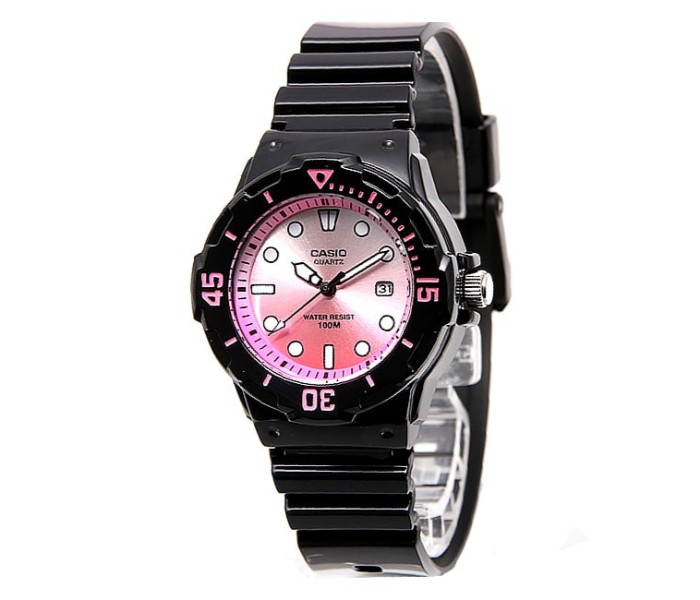 Casio LRW-200H-4EVDR (CN) Womens Analog Watch Black and Pink - Zoom Image 2