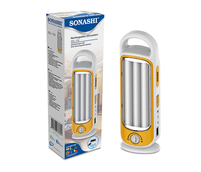 Sonashi SEL-705 60 Piece Rechargeable LED Lantern with Light Dimmer Function - Yellow - Zoom Image 3