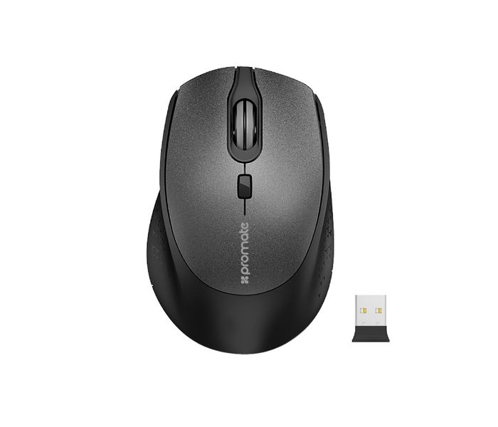 Promate Clix-5 2.4GHz Wireless Optical Mouse with Precision Scrolling, Black - Zoom Image 8