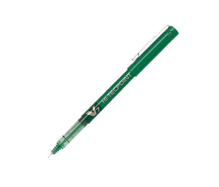 Pilot BX-V7 Hi-Tecpoint Rollerball Pen - Green, Pack of 12 - Zoom Image 1